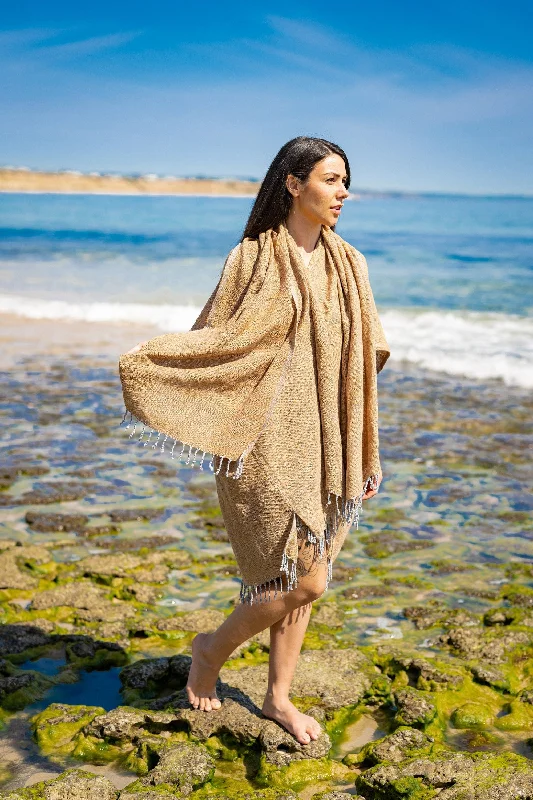 Vintage Kimono-THEA Kimono Scarf Shawl Wrap Robe Bundle Set Masala Yellow Beach Festival Natural Netted Cotton See Through Soft Free Flow Boho AJJAYA Vintage Kimono-THEA Kimono Scarf Shawl Wrap Robe Bundle Set Masala Yellow Beach Festival Natural Netted Cotton See Through Soft Free Flow Boho AJJAYA