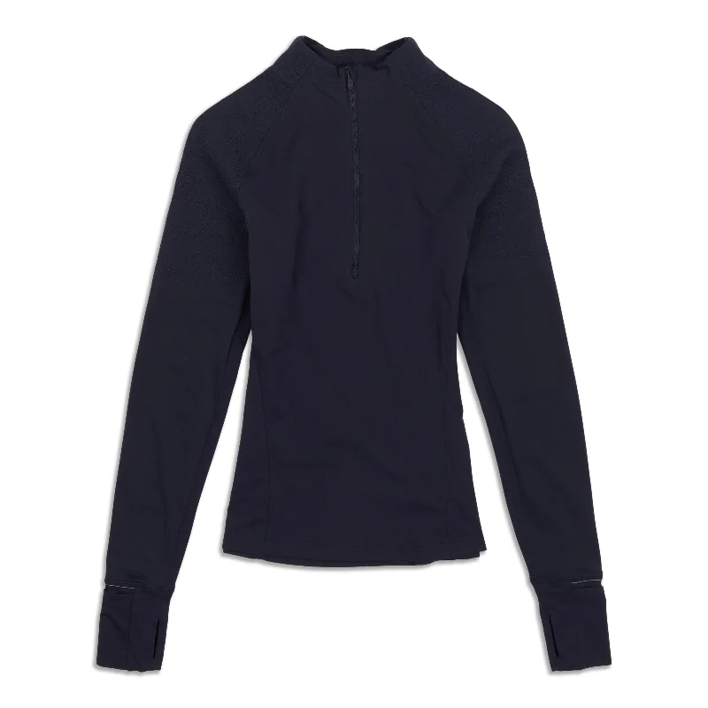 Women's Long Sleeve T-shirt for Active Days -Toasty Tech Zip Long Sleeve Shirt - Resale