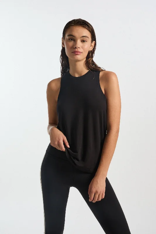 Women's Racerback Tank Tops -Toni Tank - Black