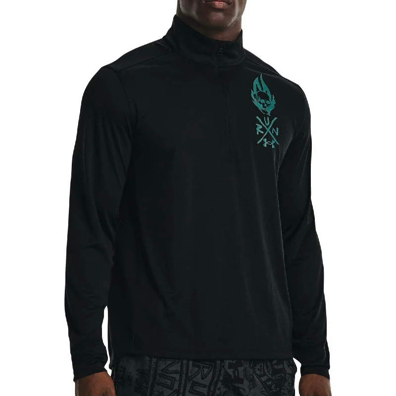 Women's Everyday Long Sleeve T-shirt -Under Armour Destroy All Miles Half Zip Long Sleeve Mens Running Top - Black Women's Everyday Long Sleeve T-shirt -Under Armour Destroy All Miles Half Zip Long Sleeve Mens Running Top - Black