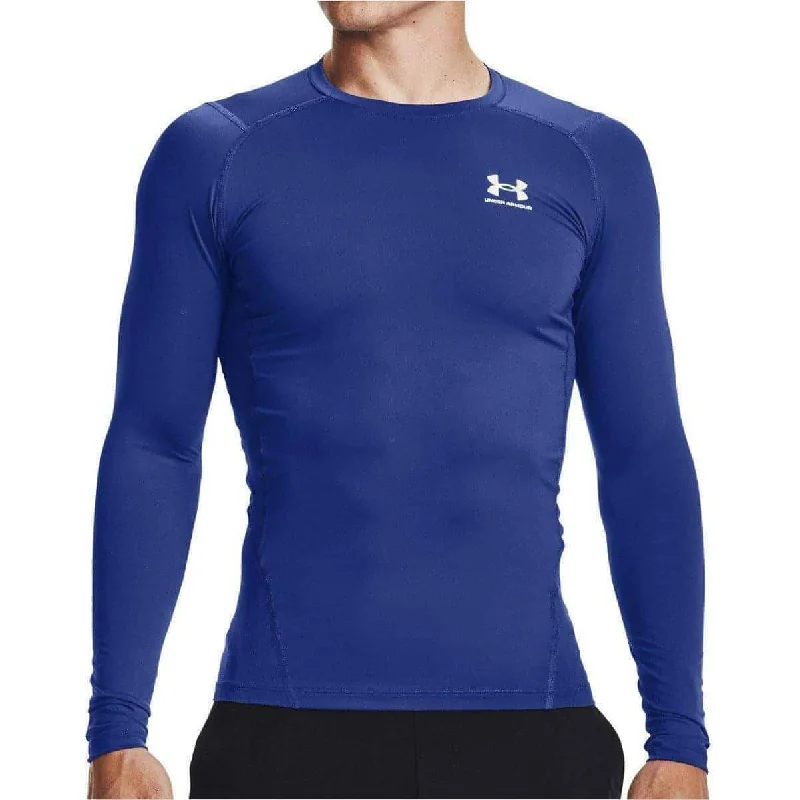 Women's Eco-friendly Long Sleeve T-shirt -Under Armour HeatGear Armour Long Sleeve Mens Compression Top - Blue Women's Eco-friendly Long Sleeve T-shirt -Under Armour HeatGear Armour Long Sleeve Mens Compression Top - Blue