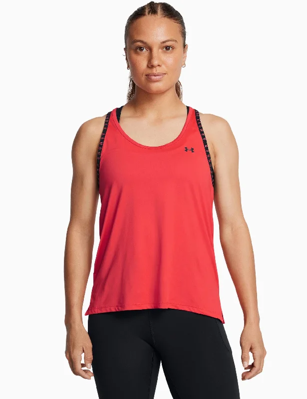 Women's Cami Tanks for Hot Summer Days -Knockout Tank - Racer Red/Black