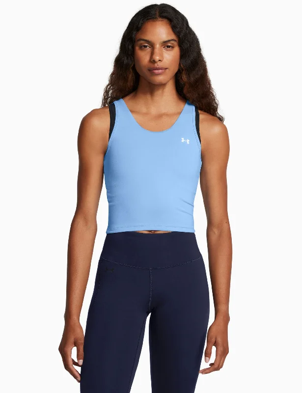 Women's Basic Camis for Summer -Motion Tank - Horizon Blue/White