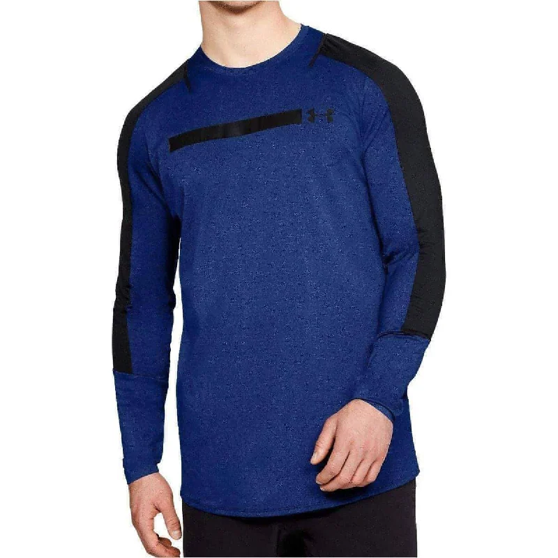 Women's Long Sleeve T-shirt with Graphic Design -Under Armour Perpetual Fitted Long Sleeve Mens Training Top - Blue Women's Long Sleeve T-shirt with Graphic Design -Under Armour Perpetual Fitted Long Sleeve Mens Training Top - Blue