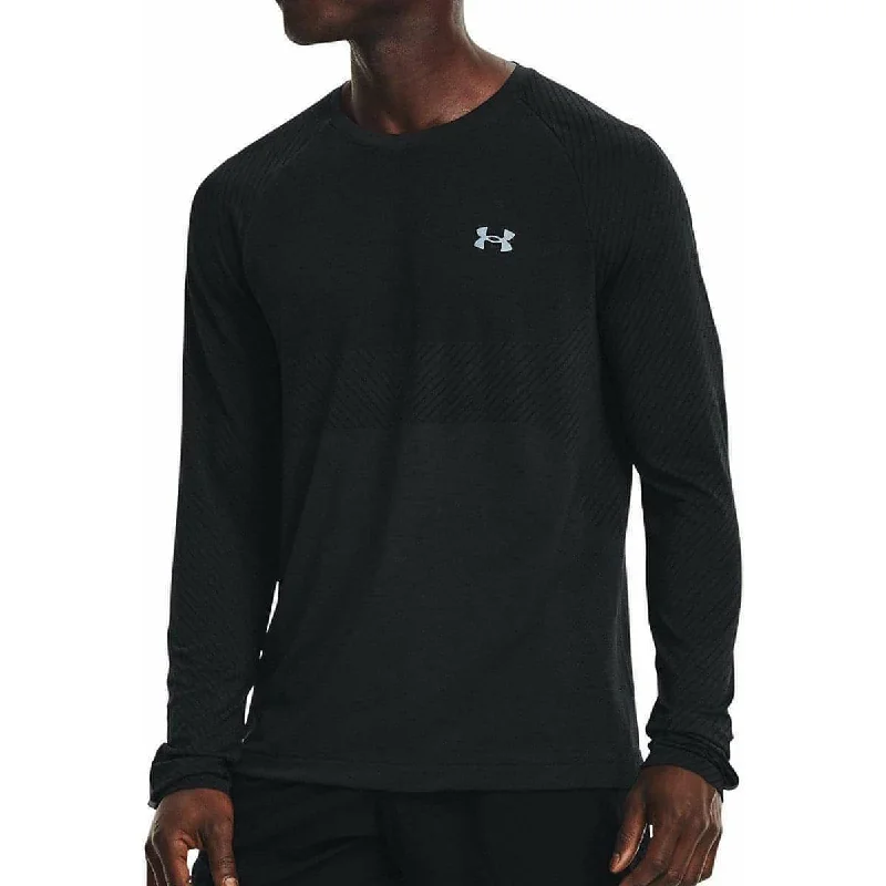 Women's Basic Long Sleeve Tee -Under Armour Seamless Long Sleeve Mens Running Top - Black Women's Basic Long Sleeve Tee -Under Armour Seamless Long Sleeve Mens Running Top - Black