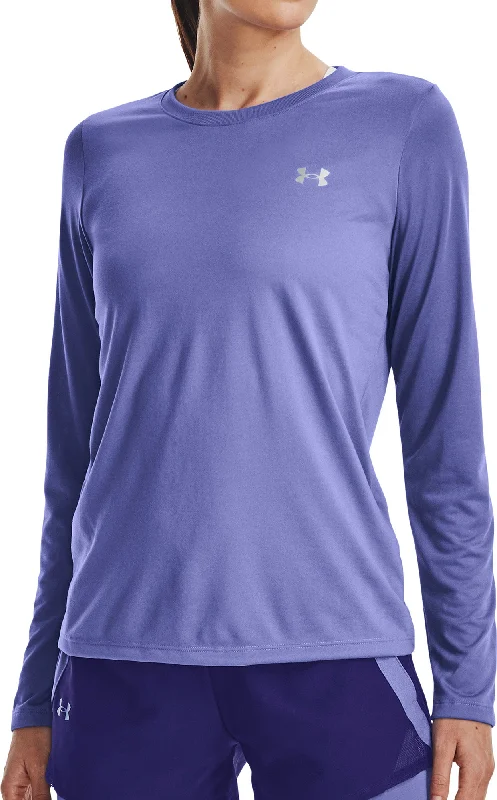 Women's Long Sleeve T-shirt with Bold Print -Under Armour Tech Long Sleeve Womens Training Top - Blue Women's Long Sleeve T-shirt with Bold Print -Under Armour Tech Long Sleeve Womens Training Top - Blue