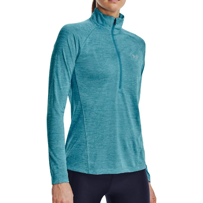 Women's Flowy Long Sleeve T-shirt -Under Armour Tech Twist Half Zip Long Sleeve Womens Training Top - Blue Women's Flowy Long Sleeve T-shirt -Under Armour Tech Twist Half Zip Long Sleeve Womens Training Top - Blue