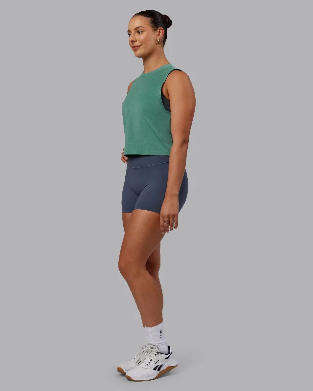 Women's Soft Cami Tops for Hot Days -Unleash Cropped Training Tank - Sagebrush