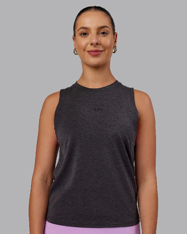 Women's Racerback Tank Tops for Gym -Unleash Training Tank - Charcoal Marl