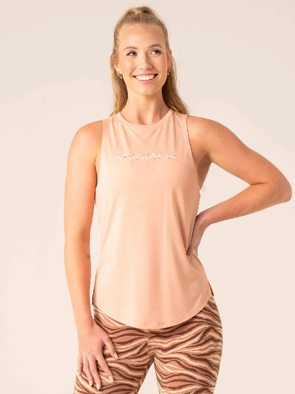 Women's Tank Tops for Party -Unstoppable Tank - Peach