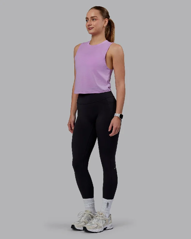 Women's Classic Camisoles -Vital Cropped Training Tank - Light Violet