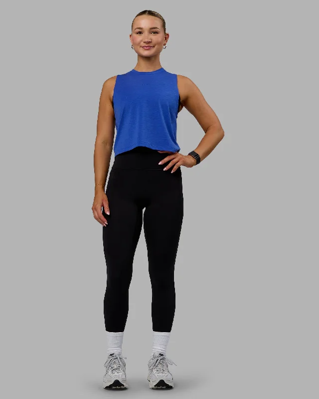 Women's Relaxed Camis for Easy Wear -Unleash Cropped Training Tank - Power Cobalt
