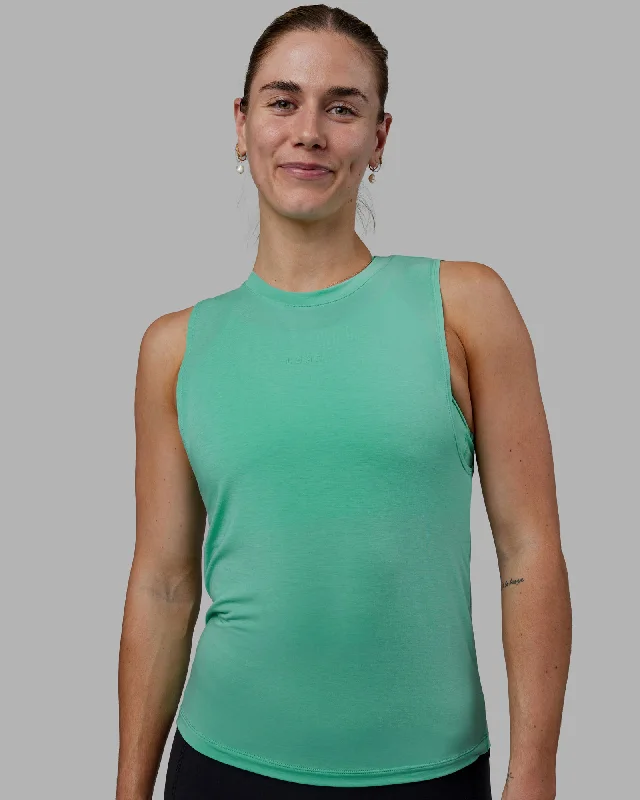 Women's Soft Cotton Camisoles for Layering -Vital Training Tank - Cockatoo