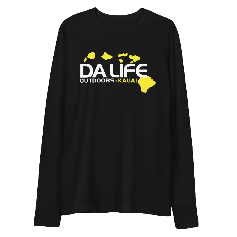 Women's Everyday Long Sleeve T-shirt -Waterfall Rappel Long Sleeve Fitted Crew