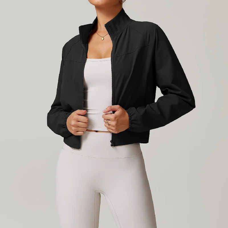 Women's Active Long Sleeve T-shirt -Windproof outdoor running fitness long sleeve yoga jacket 8945