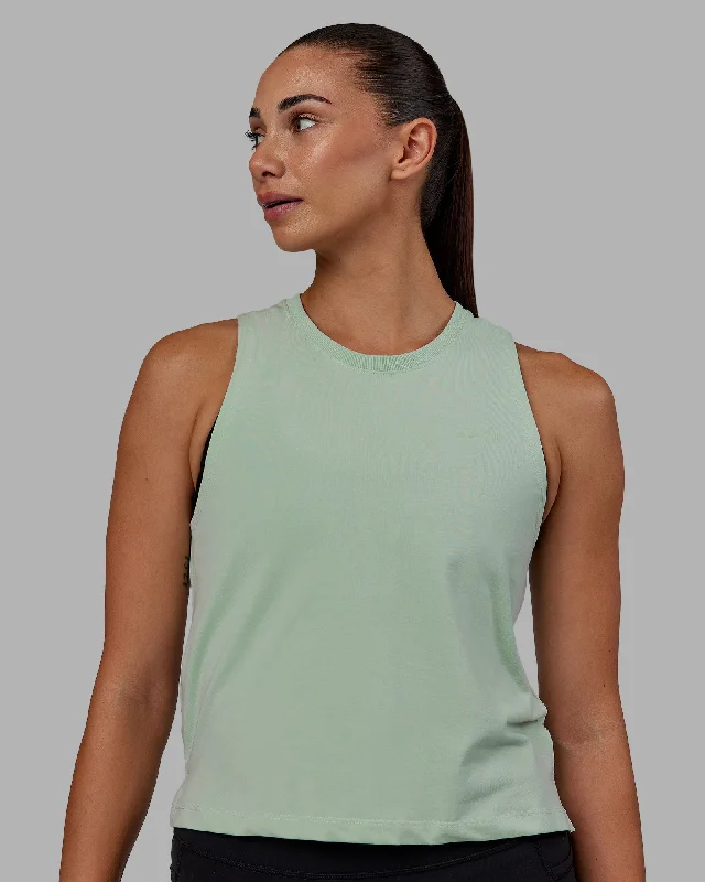 Women's Spaghetti Strap Camisoles -Deluxe PimaFLX Tank - Surf Spray
