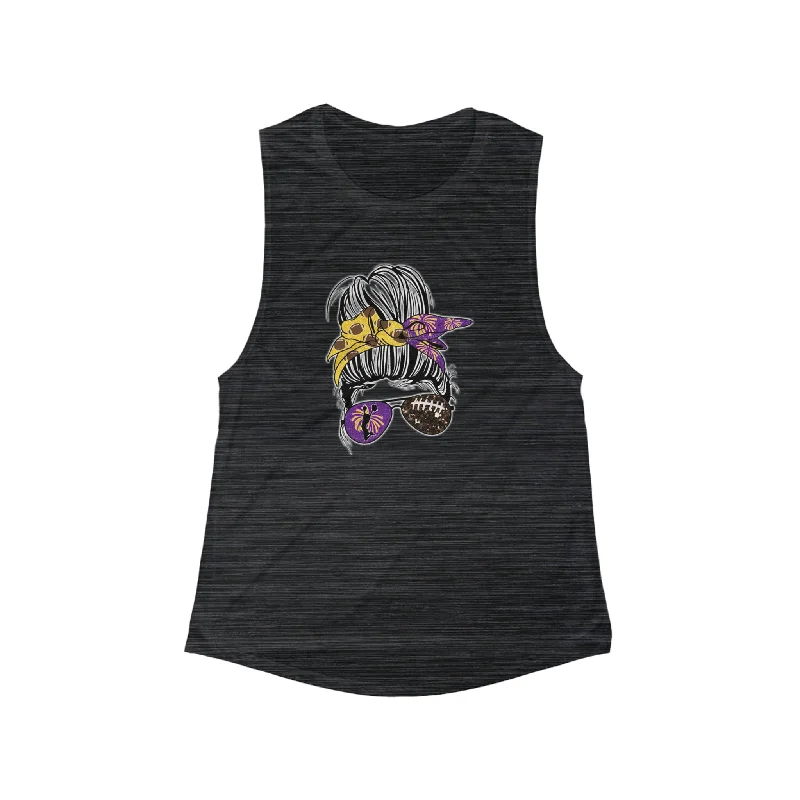 Women's Basic Tank Tops -Women's Flowy Scoop Muscle Tank - Girlll!