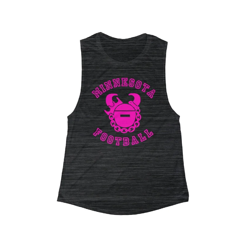 Women's Sporty Tank Tops -Women's Flowy Scoop Muscle Tank - Minnesota Football