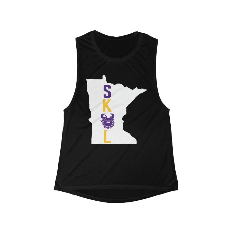 Women's Loose Fit Camisoles -Women's Flowy Scoop Muscle Tank - Minnesota