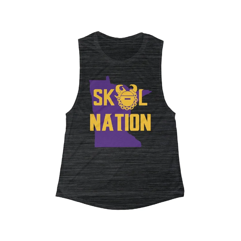 Women's Soft Camisoles -Women's Flowy Scoop Muscle Tank - MN Nation
