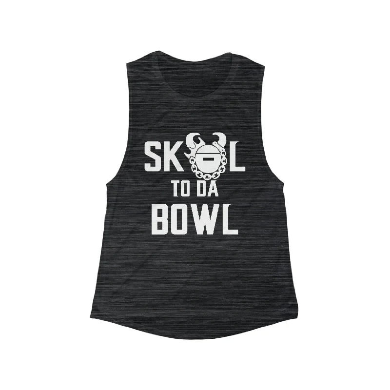 Women's Loose Camisoles -Women's Flowy Scoop Muscle Tank - to da BOWL