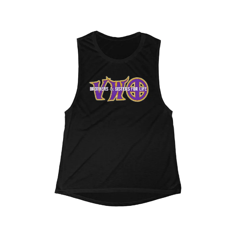 Women's Stretchy Tank Tops -Women's Flowy Scoop Muscle Tank - VWO Brothers & Sisters