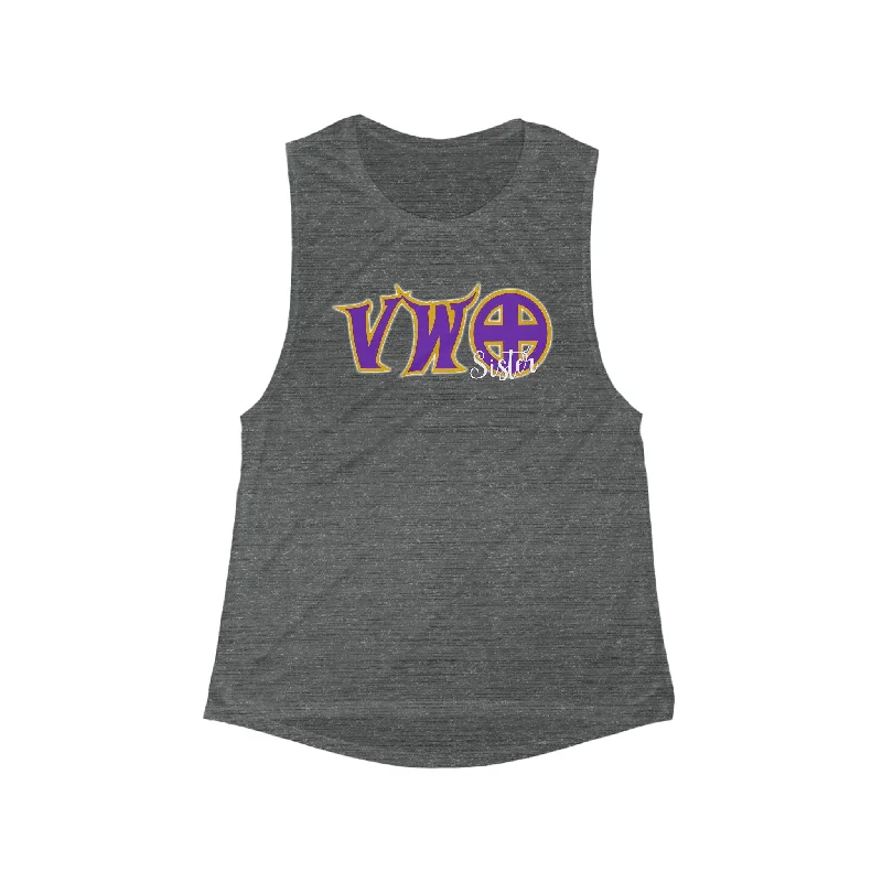 Women's Silk Tank Tops -Women's Flowy Scoop Muscle Tank - VWO Sister