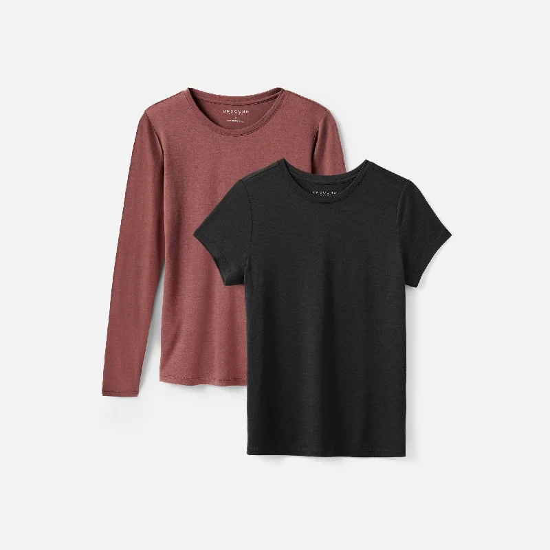 Women's Classic Fit Long Sleeve T-shirt -Women's Long Sleeve + T-Shirt Bundle