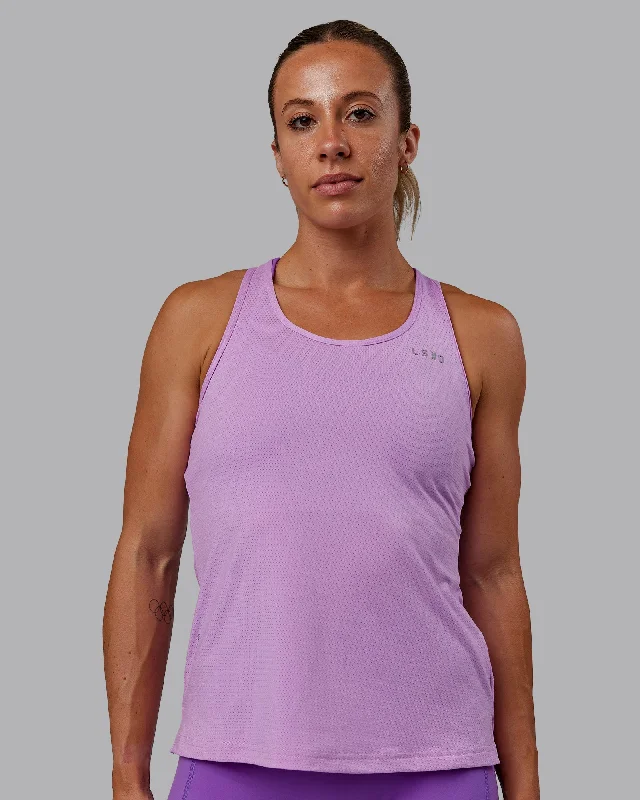 Women's Elegant Tank Tops with Lace -Perform VapourFLX Tank - Light Violet