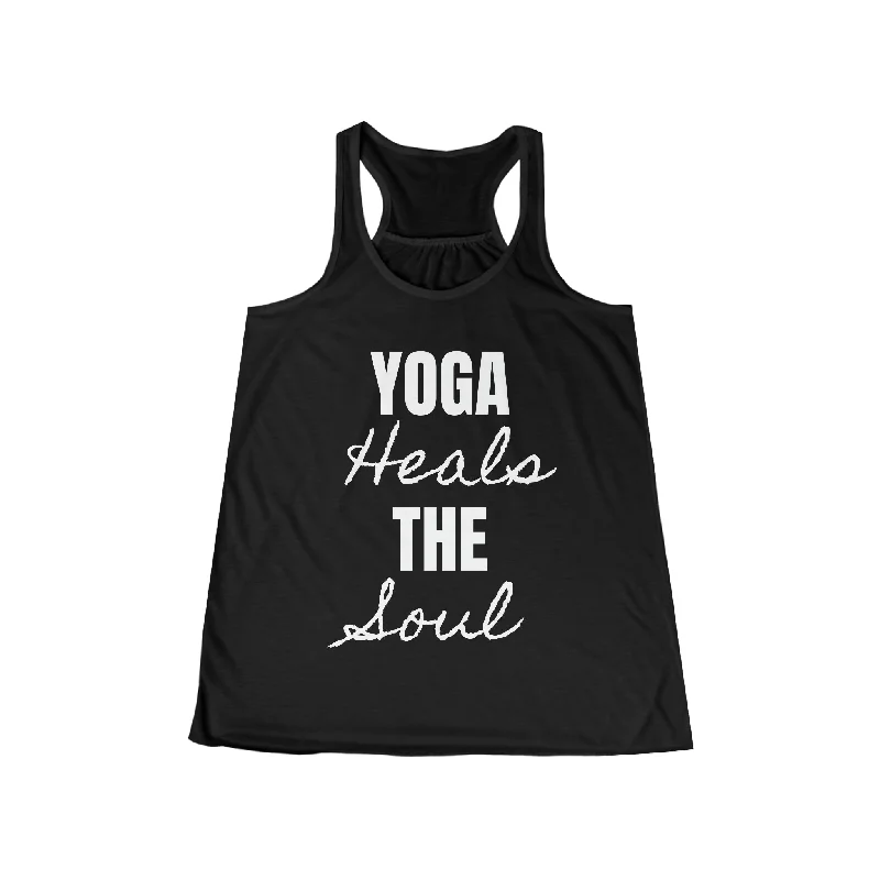 Women's Basic Tank Tops -Yoga Heals The Soul Tank Top