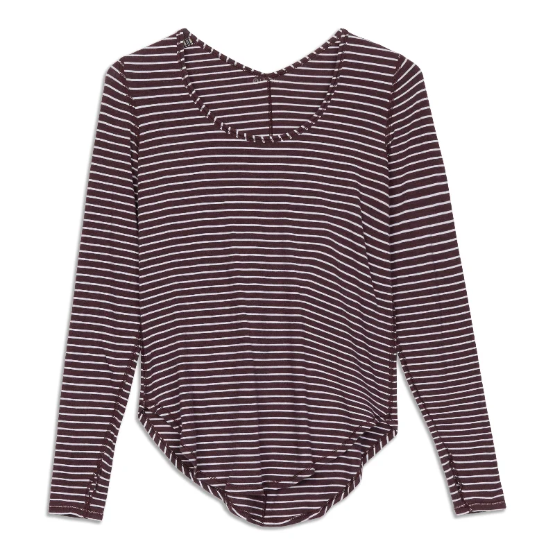 Women's Printed Long Sleeve T-shirt -Yogini Year Long Sleeve Shirt - Resale