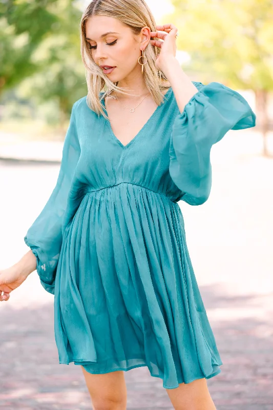 Doll Dress for Doll Parties -Make Your Day Emerald Green Babydoll Dress