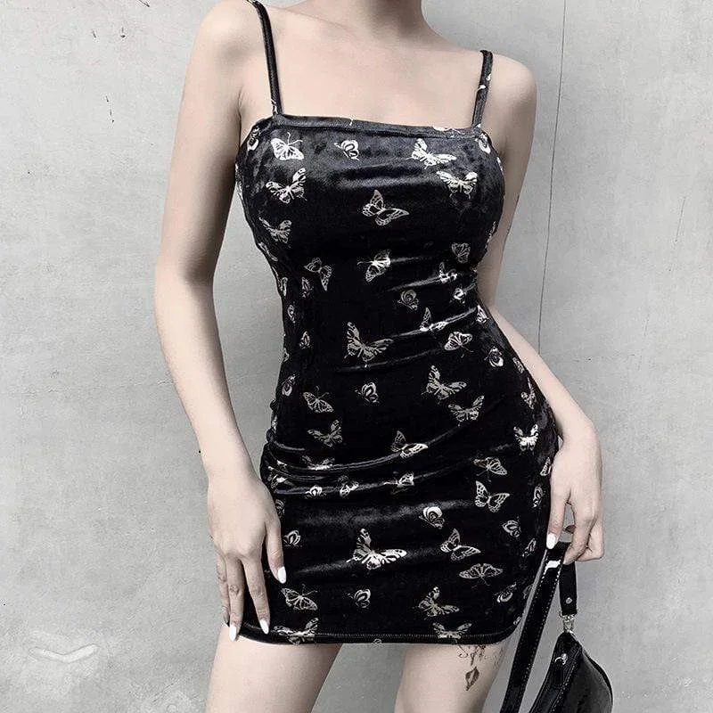 Floor-length Satin Slip Dress -Women's Bodycon Slip Dress -Women's Butterfly Pattern Velvet Slip Dresses Floor-length Satin Slip Dress -Women's Bodycon Slip Dress -Women's Butterfly Pattern Velvet Slip Dresses