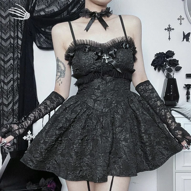 Stylish Satin Slip Dress for Trendy Look -Slip Dress for Wedding -Women's Gothic Floral Embossed Slip Dress Stylish Satin Slip Dress for Trendy Look -Slip Dress for Wedding -Women's Gothic Floral Embossed Slip Dress
