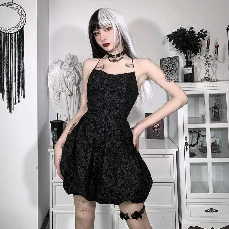 Sexy Slip Dress -Slip Dress with V-neck Lace -Women's Punk Backless Jacquard Black Slip Dresses Sexy Slip Dress -Slip Dress with V-neck Lace -Women's Punk Backless Jacquard Black Slip Dresses