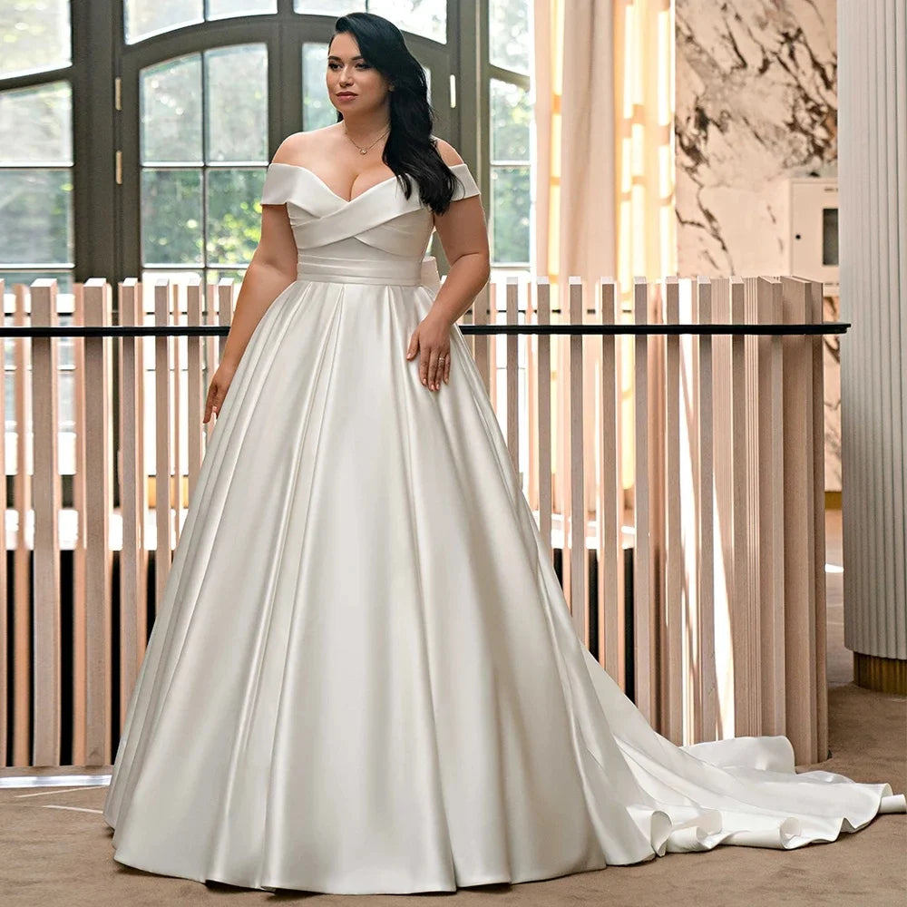 Full Lace Wedding Dresses for Soft Feminine Appeal -Wedding Dress Plus Size Woman Bride Dresses Vestidos De Novia Off The Shoulder Full Lace Wedding Dresses for Soft Feminine Appeal -Wedding Dress Plus Size Woman Bride Dresses Vestidos De Novia Off The Shoulder
