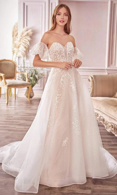 Full-Skirted Wedding Dresses with Lace for a Soft, Romantic Look -Andrea and Leo A1014
