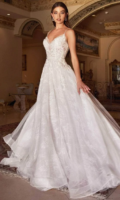 Silk and Lace Wedding Dresses for Classic Charm -Andrea and Leo A1102W