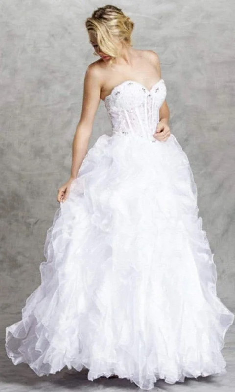 Wedding Dresses with Train for Dramatic Entrance -Aspeed Bridal LH032