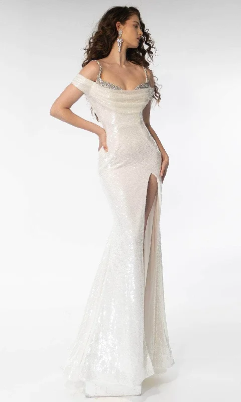 Crystal-Embellished Wedding Dresses for Extra Glam -Ava Presley 39258 - Sequin Gown