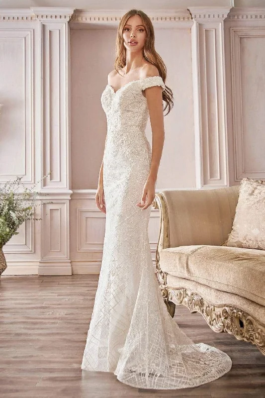 Wedding Dresses with Full Tulle Skirt for Dreamy Look -Cinderella Divine Bridal CD929 Wedding Dresses with Full Tulle Skirt for Dreamy Look -Cinderella Divine Bridal CD929
