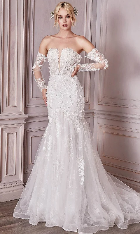 Modern Wedding Dresses with Clean Silhouette -Cinderella Divine Bridal CD977W