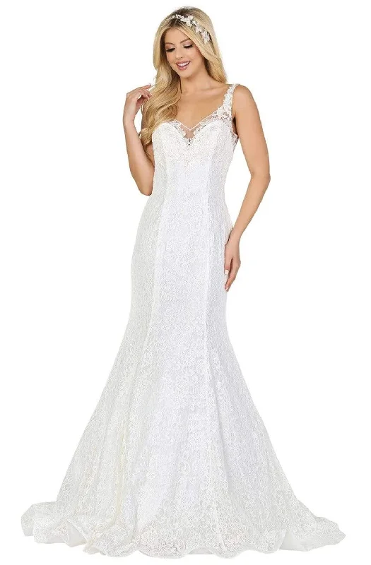 Wedding Dresses with Lace Bodice for Vintage Touch -Dancing Queen 151