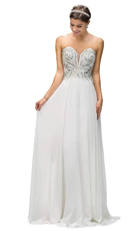 Wedding Dresses with Flowing Skirt for Lightness -Dancing Queen 9255