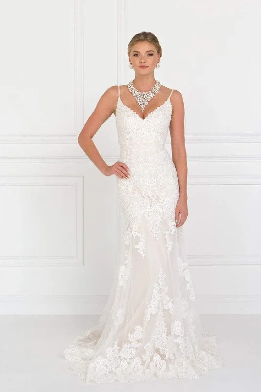 Wedding Dresses with Button Front for Classic Style -Elizabeth K Bridal GL1515