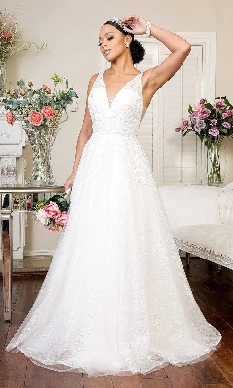 Wedding Dresses with Lace-Up Back for Classic Appeal -Elizabeth K Bridal GL1906