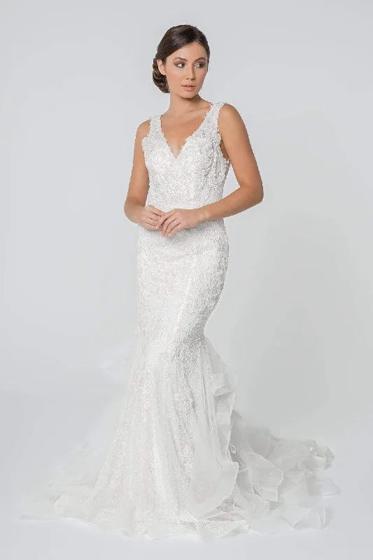 Strapless Satin Wedding Dresses for Sophisticated Charm -Elizabeth K GL2814