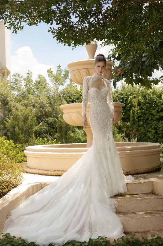 Custom Wedding Dresses for Personalized Fit -Fit and Flare Wedding Dress (#LIZA)