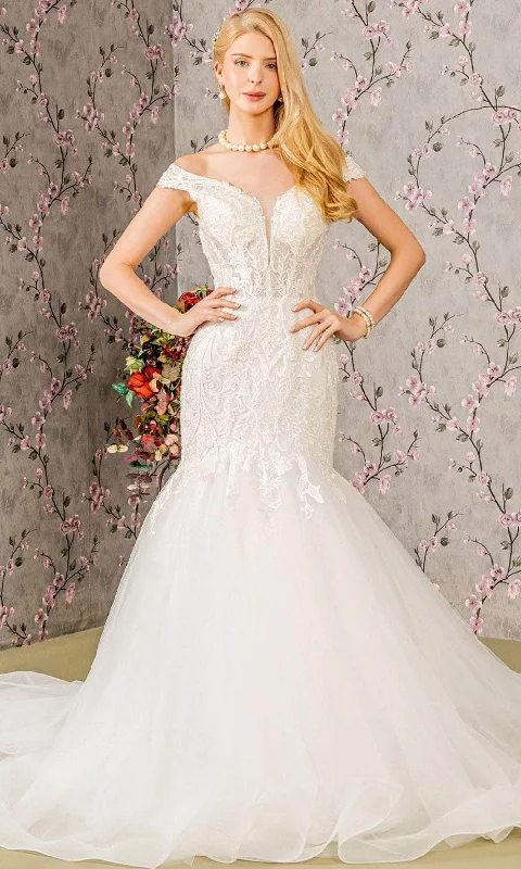 Sleeveless Lace Wedding Dresses for Graceful Look -GLS by Gloria Bridal GL3490 - Sweetheart Neck Trumpet Ballgown
