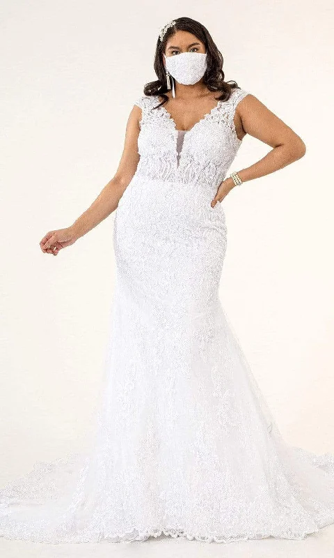Lace Wedding Gowns with Sweetheart Neckline for Romantic Style -GLS by Gloria GL1934 Lace Wedding Gowns with Sweetheart Neckline for Romantic Style -GLS by Gloria GL1934